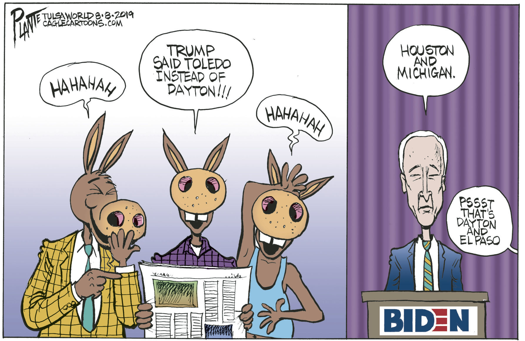 Bruce Plante Cartoon: Uh Oh Joe